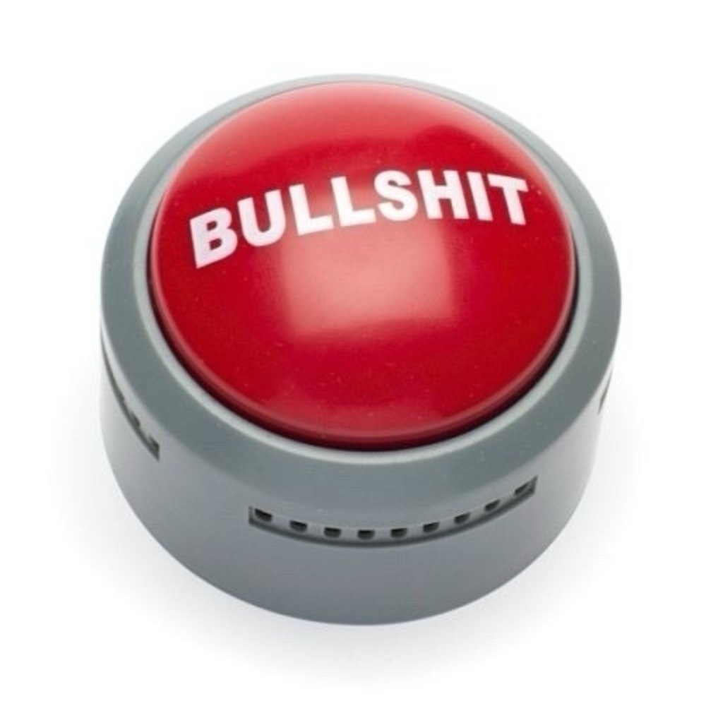 Bullshit Button – The Official Hilarious BS Button with Sound Effects & Flashing